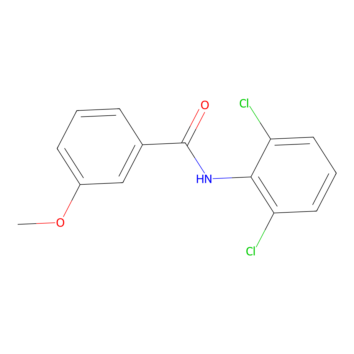 N-(2,6-dichlorophenyl)-3-methoxybenzamide molecular structure, CAS 199726-36-8