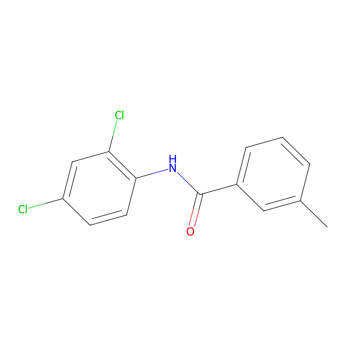 N-(2,4-dichlorophenyl)-3-methylbenzamide molecular structure, CAS 199726-54-0