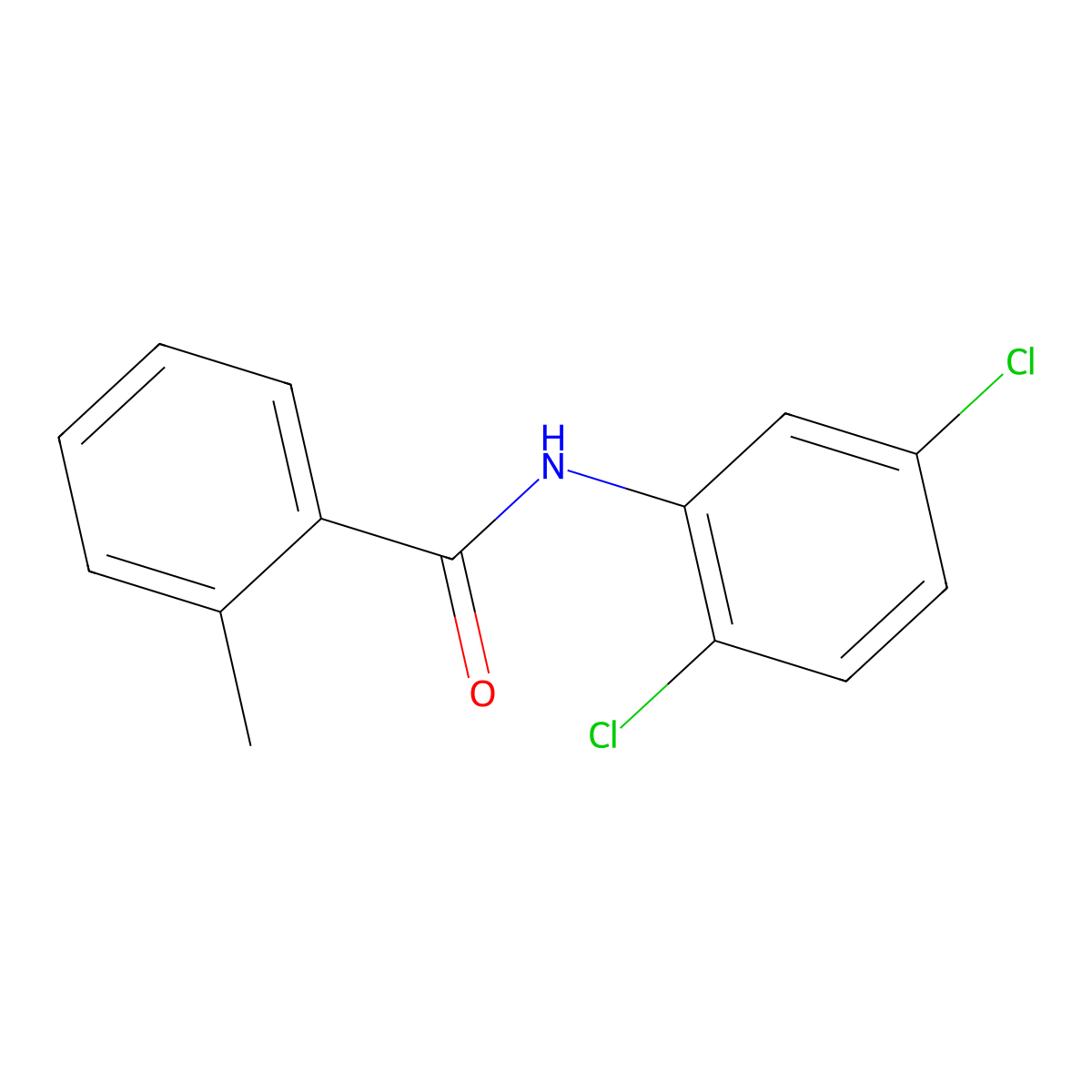 N-(2,5-dichlorophenyl)-2-methylbenzamide molecular structure, CAS 199726-55-1