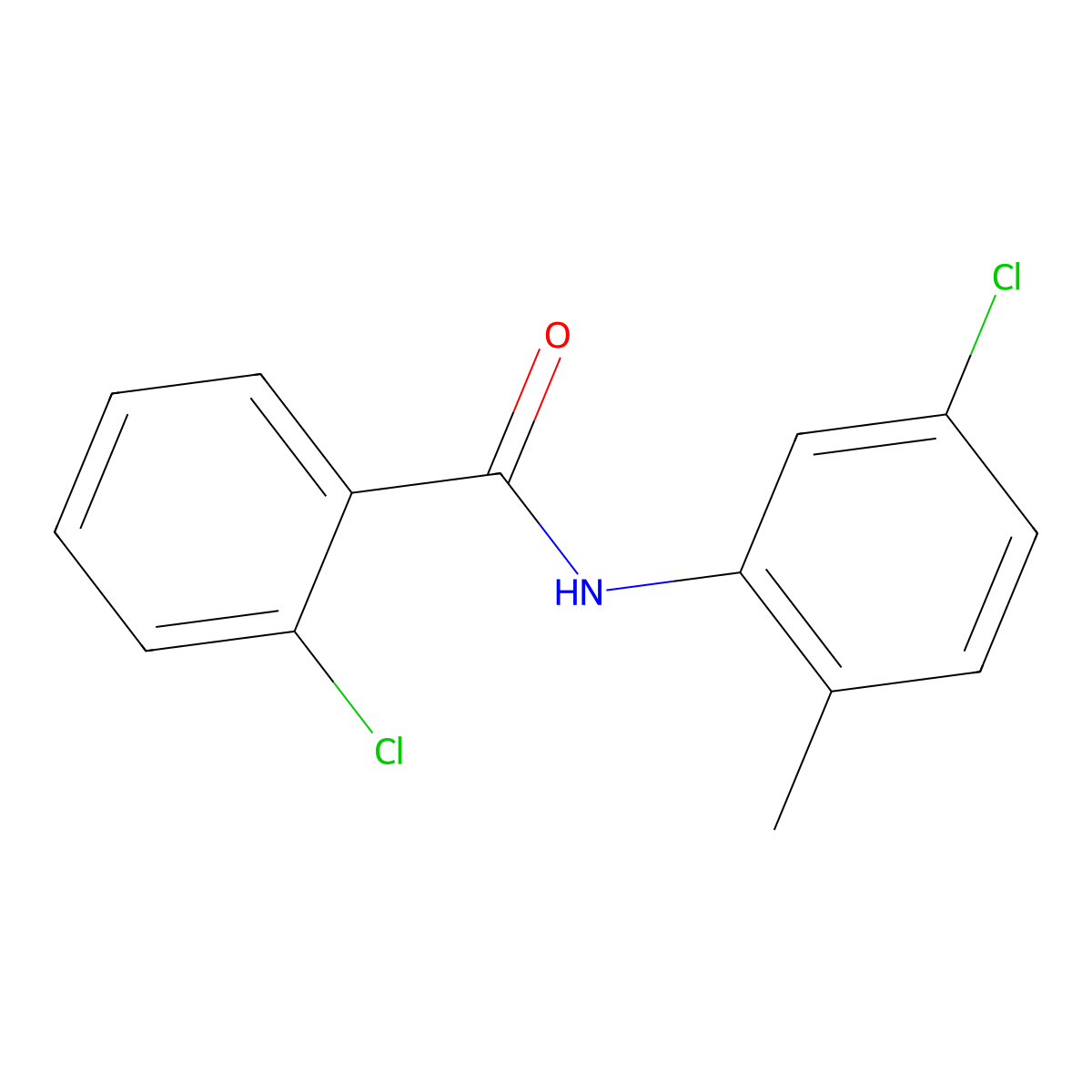 2-chloro-N-(5-chloro-2-methylphenyl)benzamide molecular structure, CAS 199726-56-2