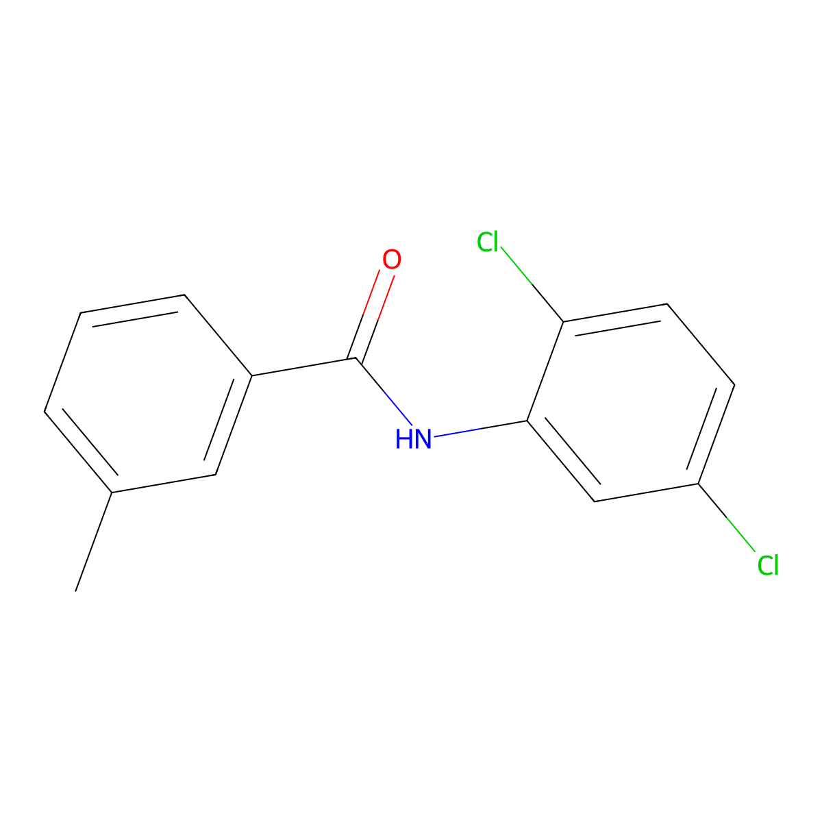 N-(2,5-dichlorophenyl)-3-methylbenzamide molecular structure, CAS 199726-57-3