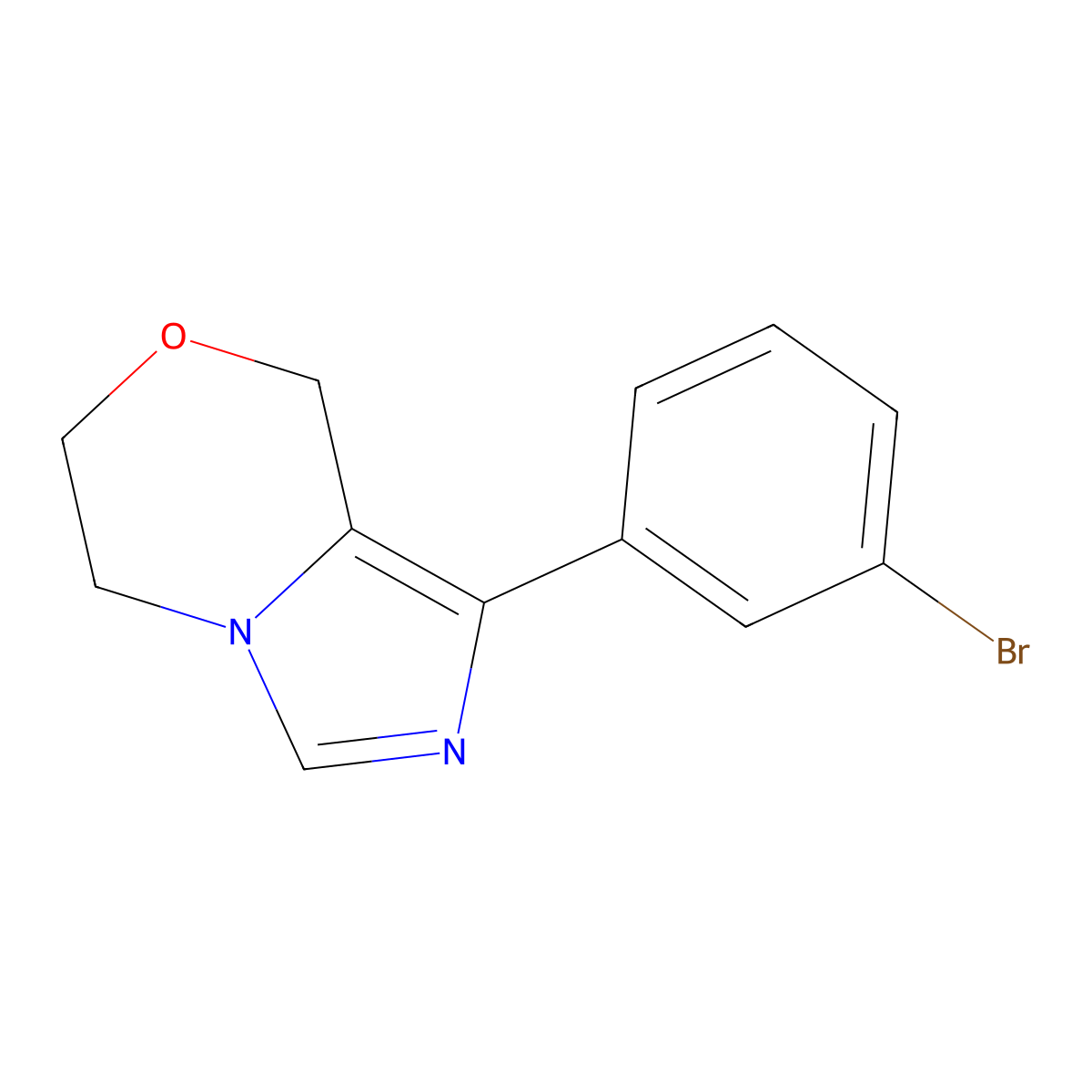 1-(3-Bromophenyl)-5,6-dihydro-8H-imidazo[5,1-C][1,4]oxazine molecular structure, CAS 1997283-01-8