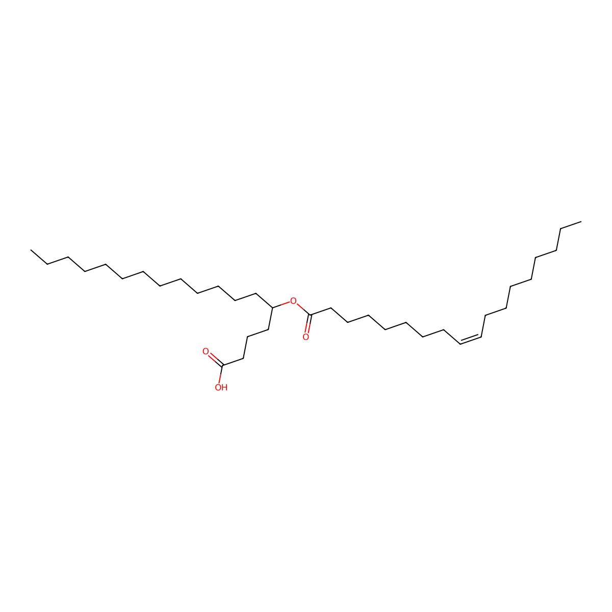 5-(9Z-octadecenoyloxy)-octadecanoic acid molecular structure, CAS 1997286-66-4