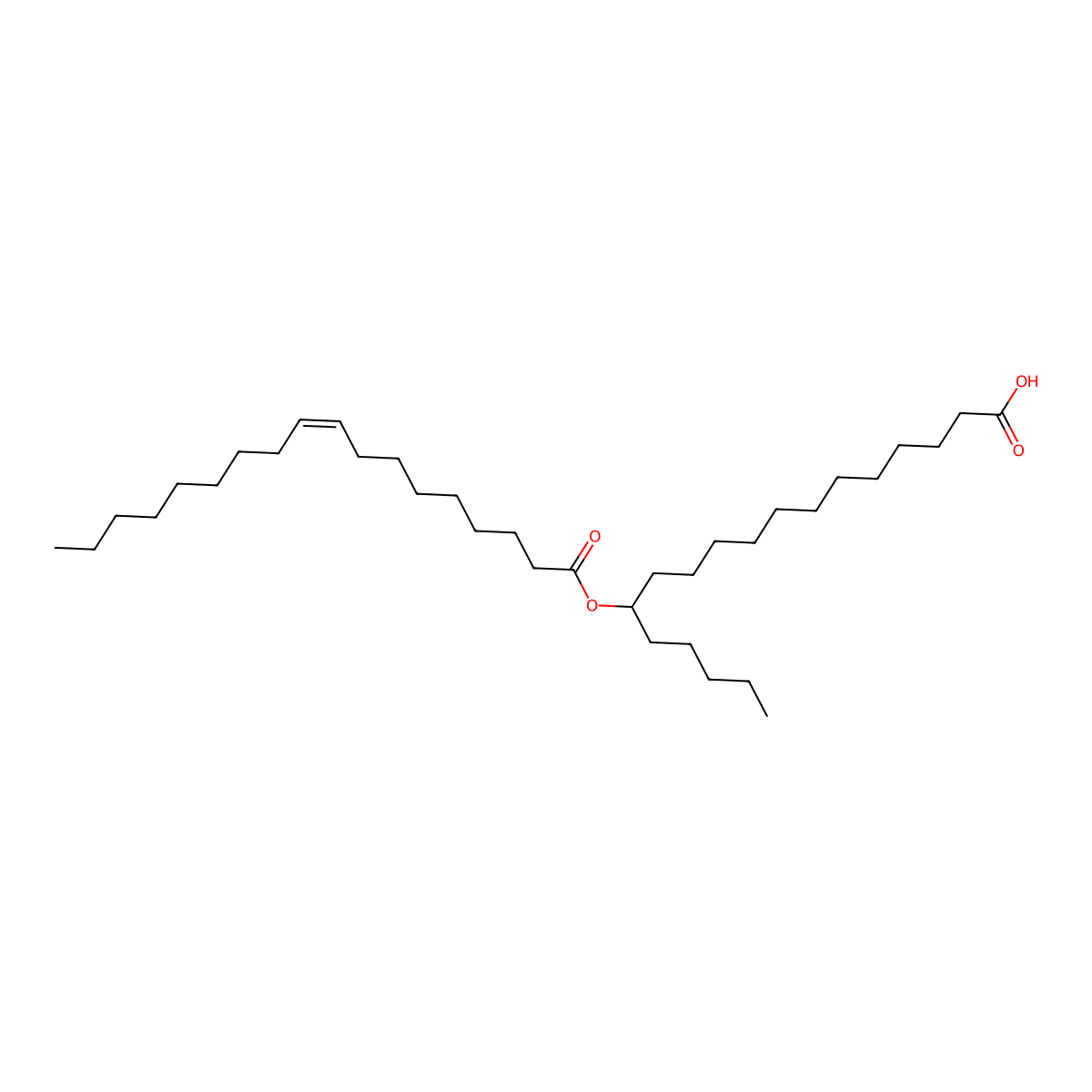 13-(9Z-octadecenoyloxy)-octadecanoic acid molecular structure, CAS 1997286-67-5
