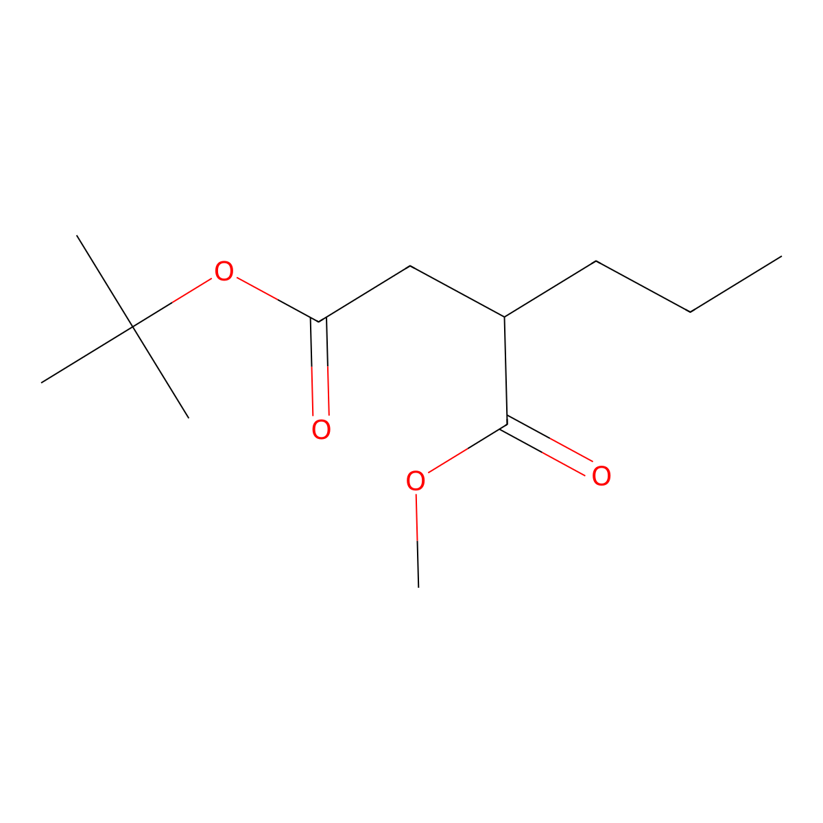 4-(1,1-Dimethylethyl) 1-methyl 2-propylbutanedioate molecular structure, CAS 1997309-40-6