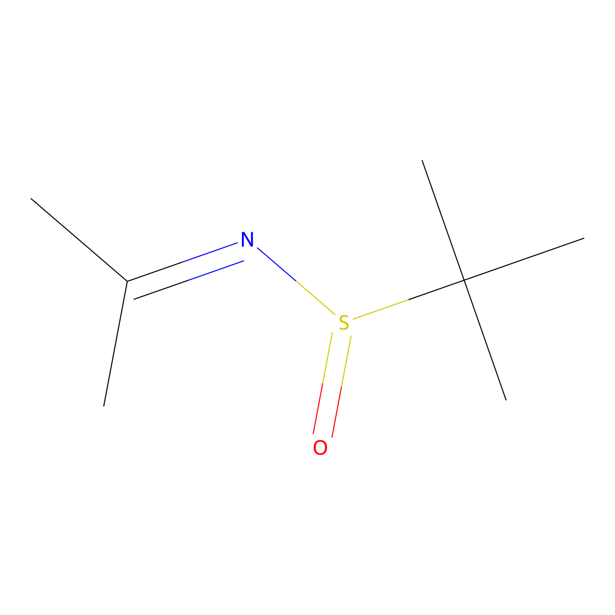 (S)-2-Methyl-N-(propan-2-ylidene)propane-2-sulfinamide molecular structure, CAS 1997406-86-6