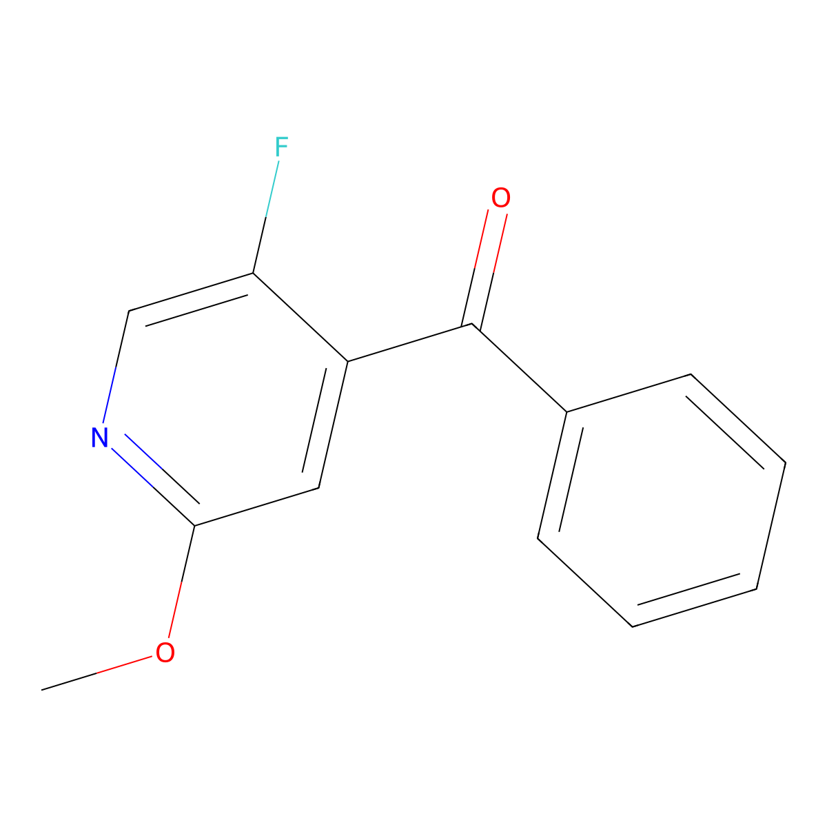 (5-Fluoro-2-methoxypyridin-4-yl)(phenyl)methanone molecular structure, CAS 1997484-31-7