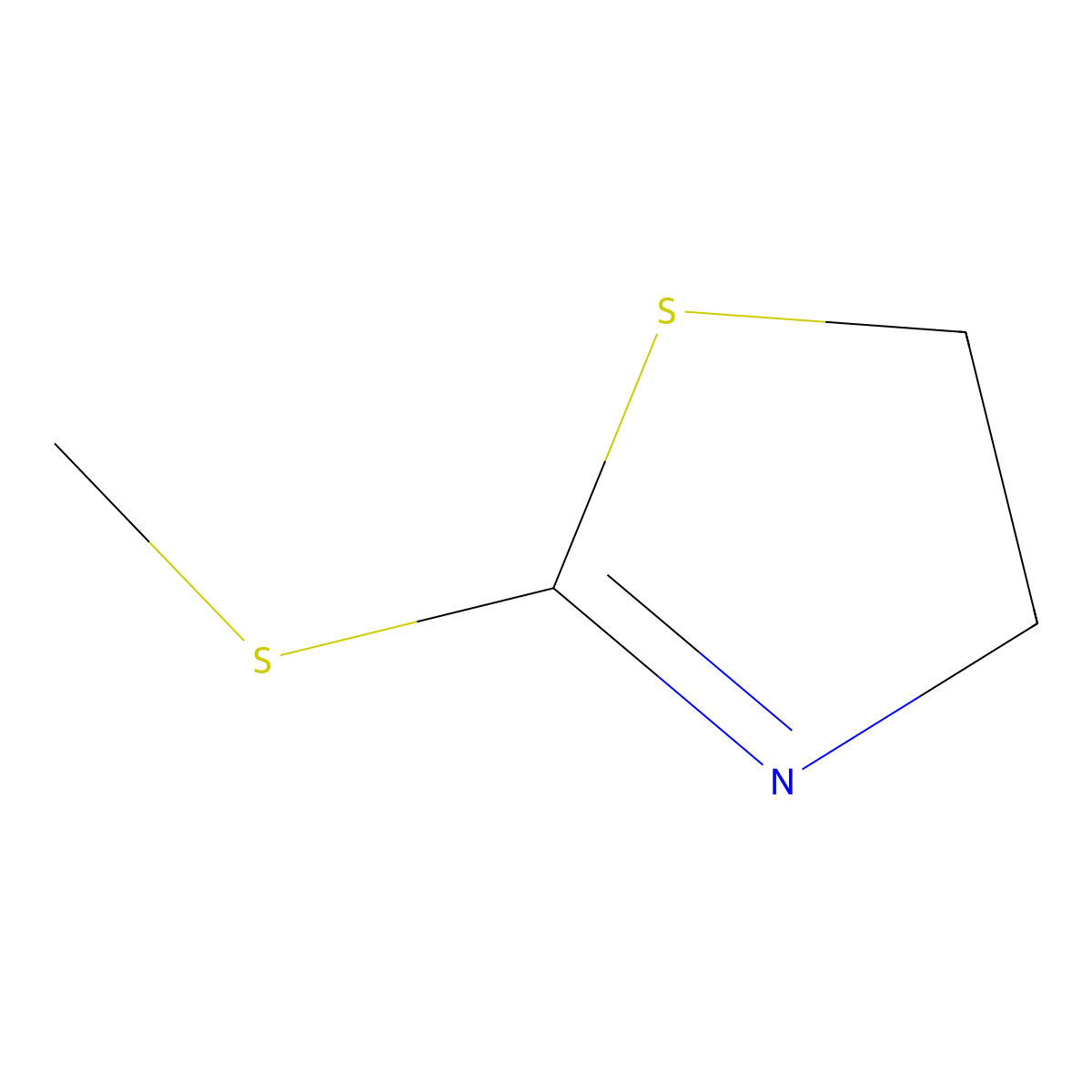 4,5-Dihydro-2-(methylthio)thiazole molecular structure, CAS 19975-56-5