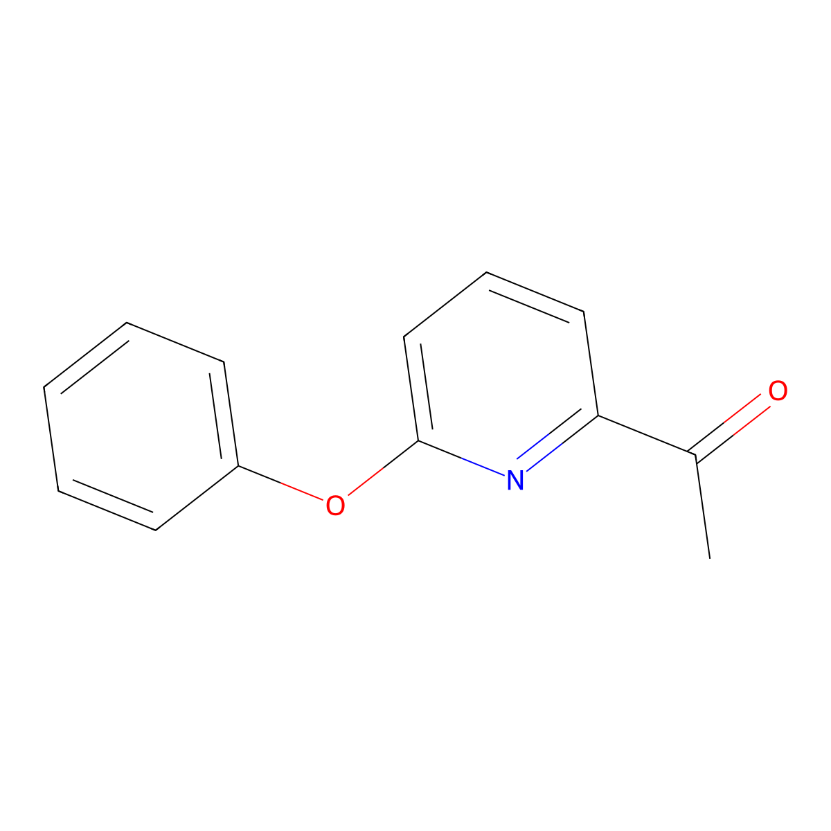 1-(6-Phenoxypyridin-2-yl)ethanone molecular structure, CAS 1997521-39-7