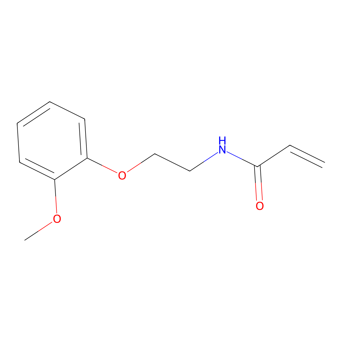 N-[2-(2-Methoxyphenoxy)ethyl]acrylamide molecular structure, CAS 1997632-23-1
