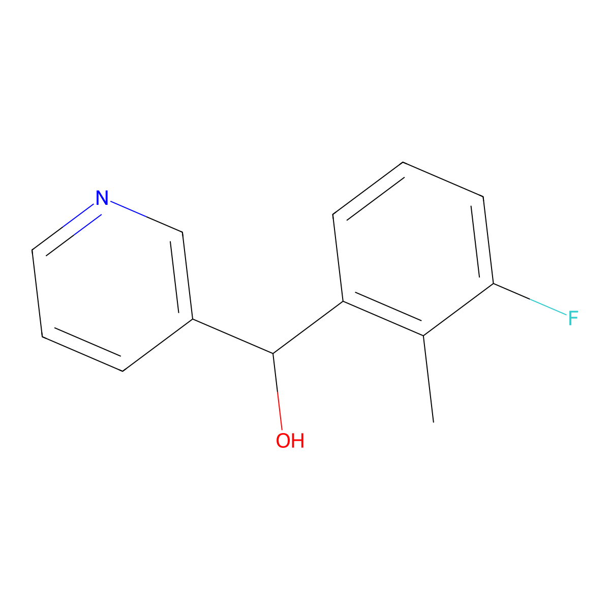 alpha-(3-Fluoro-2-methylphenyl)-3-pyridinemethanol molecular structure, CAS 1997754-33-2