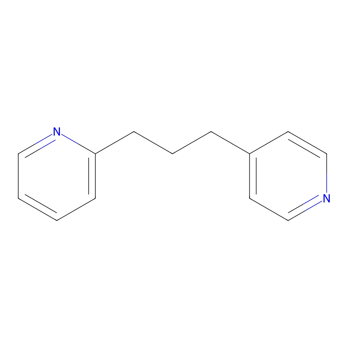 4-[3-(Pyridin-2-yl)propyl]pyridine molecular structure, CAS 19978-13-3