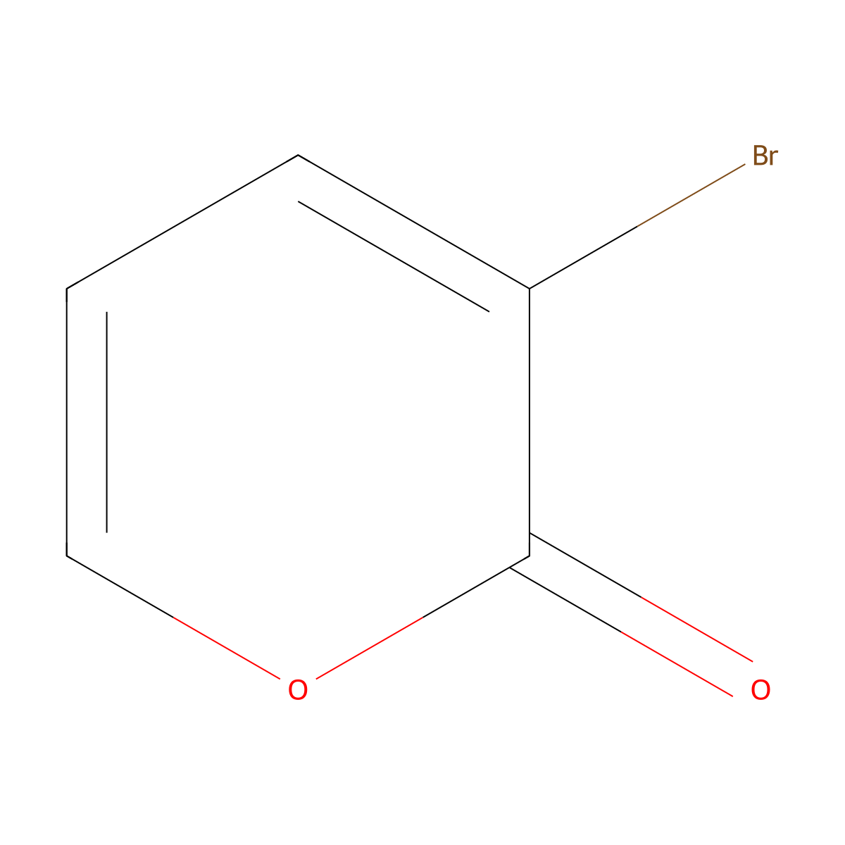 3-bromo-2H-pyran-2-one molecular structure, CAS 19978-32-6