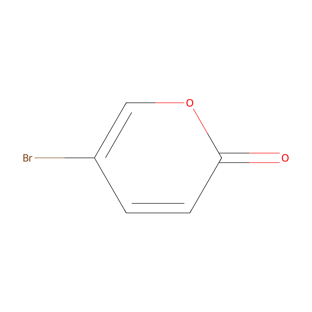 5-bromo-2H-pyran-2-one molecular structure, CAS 19978-33-7
