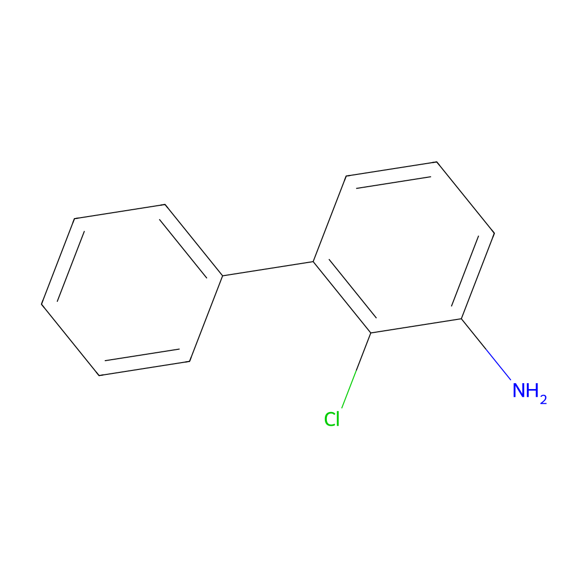2-Chloro-3-phenylaniline molecular structure, CAS 1997842-72-4