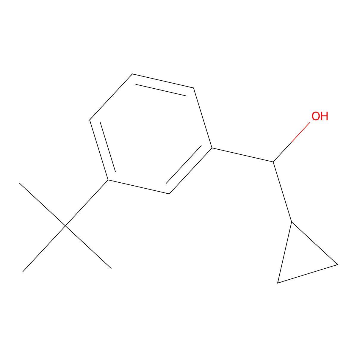 alpha-Cyclopropyl-3-(1,1-dimethylethyl)benZenemethanol molecular structure, CAS 1997853-29-8