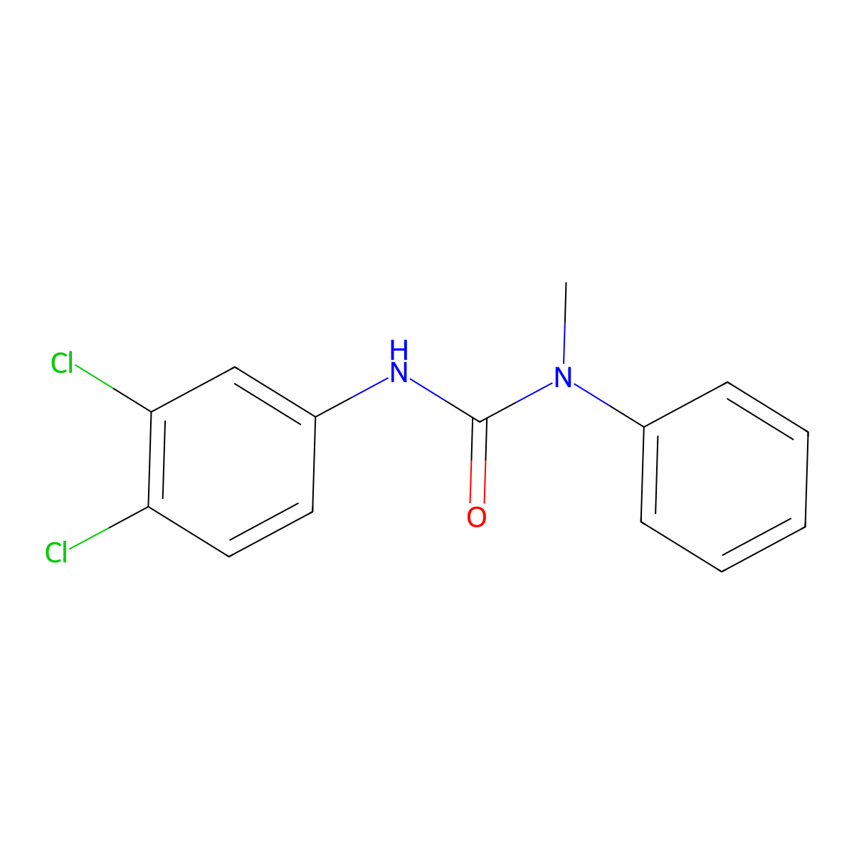 N'-(3,4-dichlorophenyl)-N-methyl-N-phenylurea molecular structure, CAS 199788-67-5