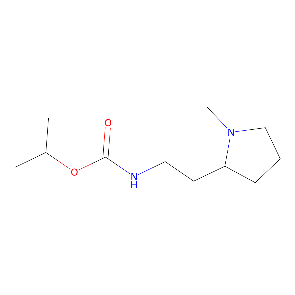 propan-2-yl N-[2-(1-methylpyrrolidin-2-yl)ethyl]carbamate molecular structure, CAS 1997928-86-5