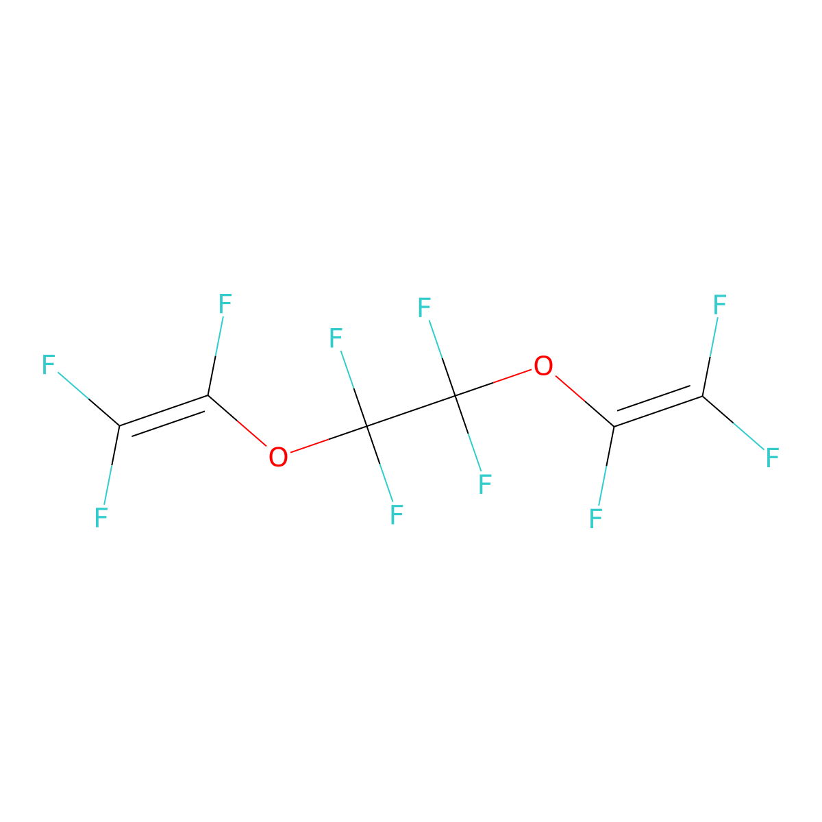 1,1'-((1,1,2,2-Tetrafluoroethylene)bis(oxy))bis(1,2,2-trifluoroethylene) molecular structure, CAS 1998-53-4