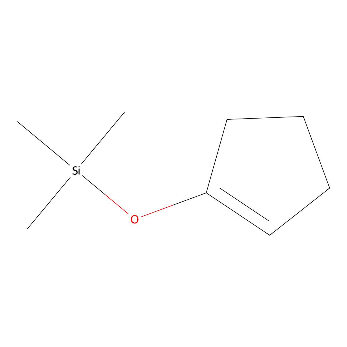 Cyclopentene, 1-[(trimethylsilyl)oxy]- molecular structure, CAS 19980-43-9