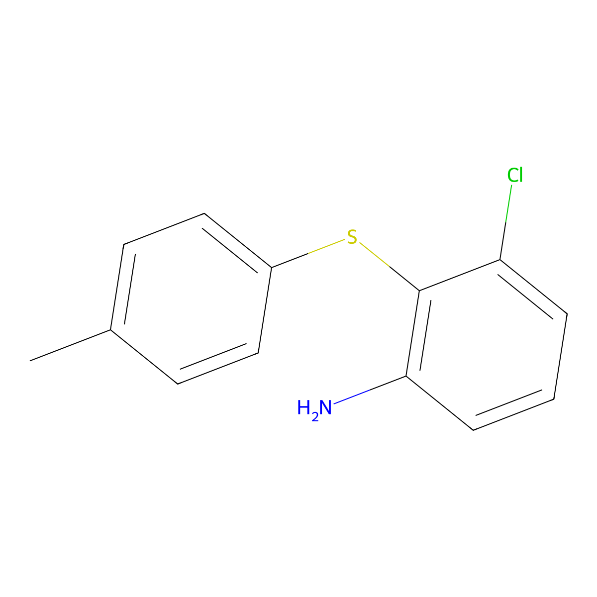 3-Chloro-2-[(4-methylphenyl)sulfanyl]aniline molecular structure, CAS 199803-23-1