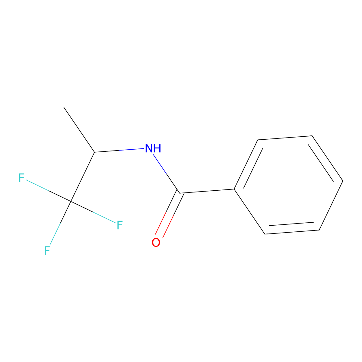 (R)-N-(1,1,1-Trifluoropropan-2-yl)benzamide molecular structure, CAS 1998156-24-3