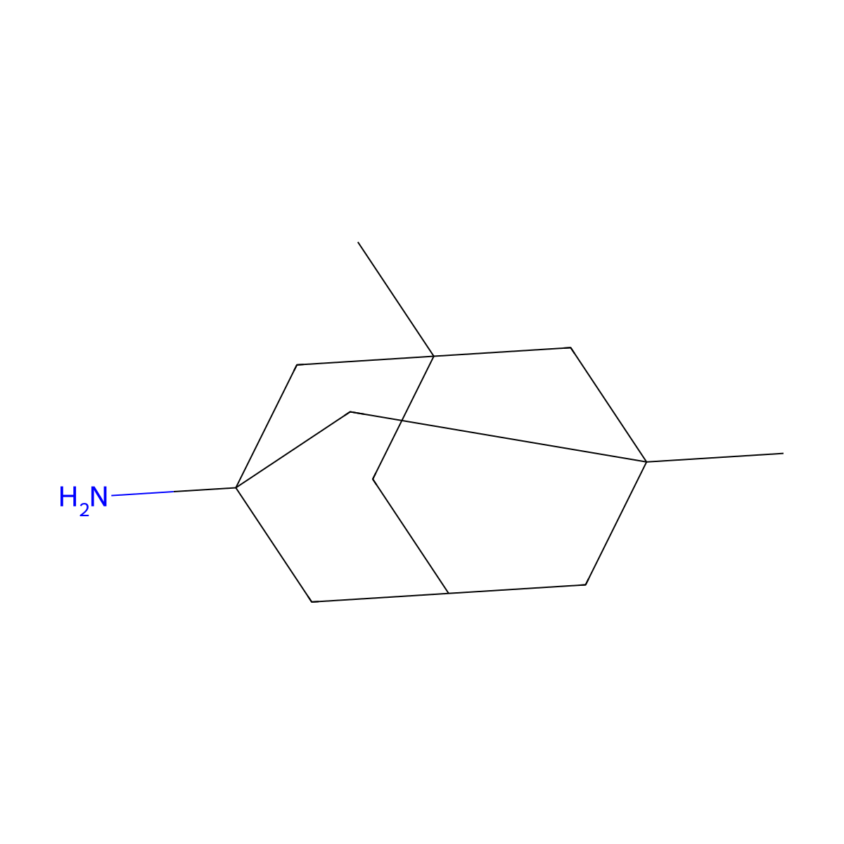 Memantine molecular structure, CAS 19982-08-2