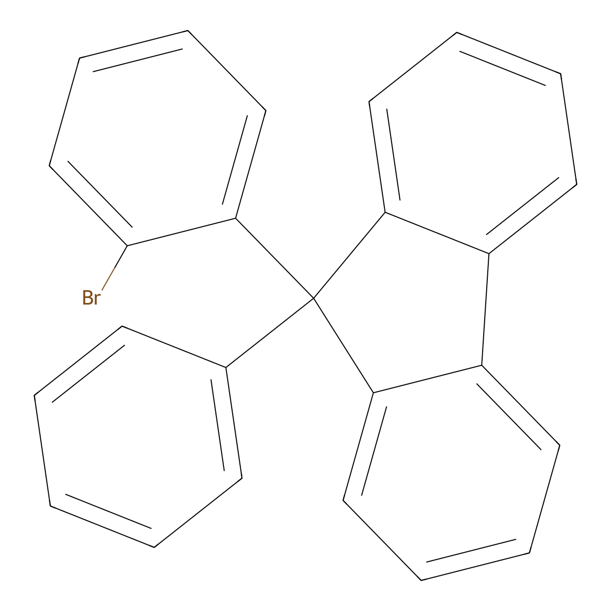 9-(2-Bromophenyl)-9-phenyl-9H-fluorene molecular structure, CAS 1998216-26-4