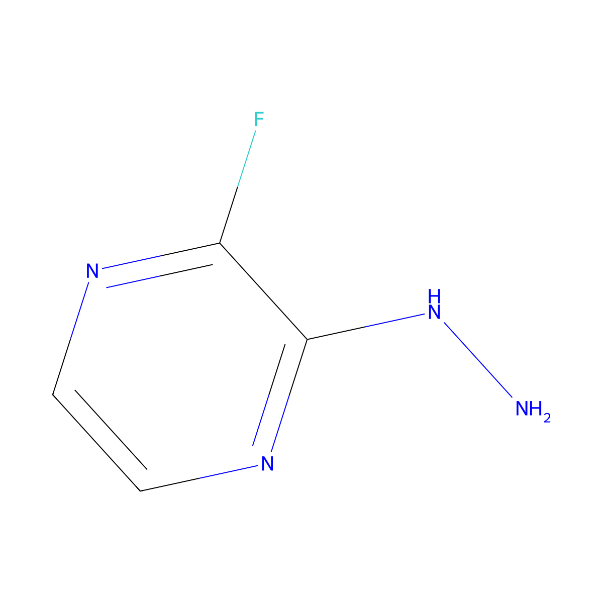 2-Fluoro-3-hydrazinylpyrazine molecular structure, CAS 1998247-67-8