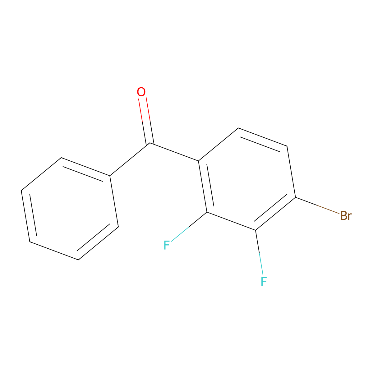 (4-Bromo-2,3-difluorophenyl)(phenyl)methanone molecular structure, CAS 1998288-22-4