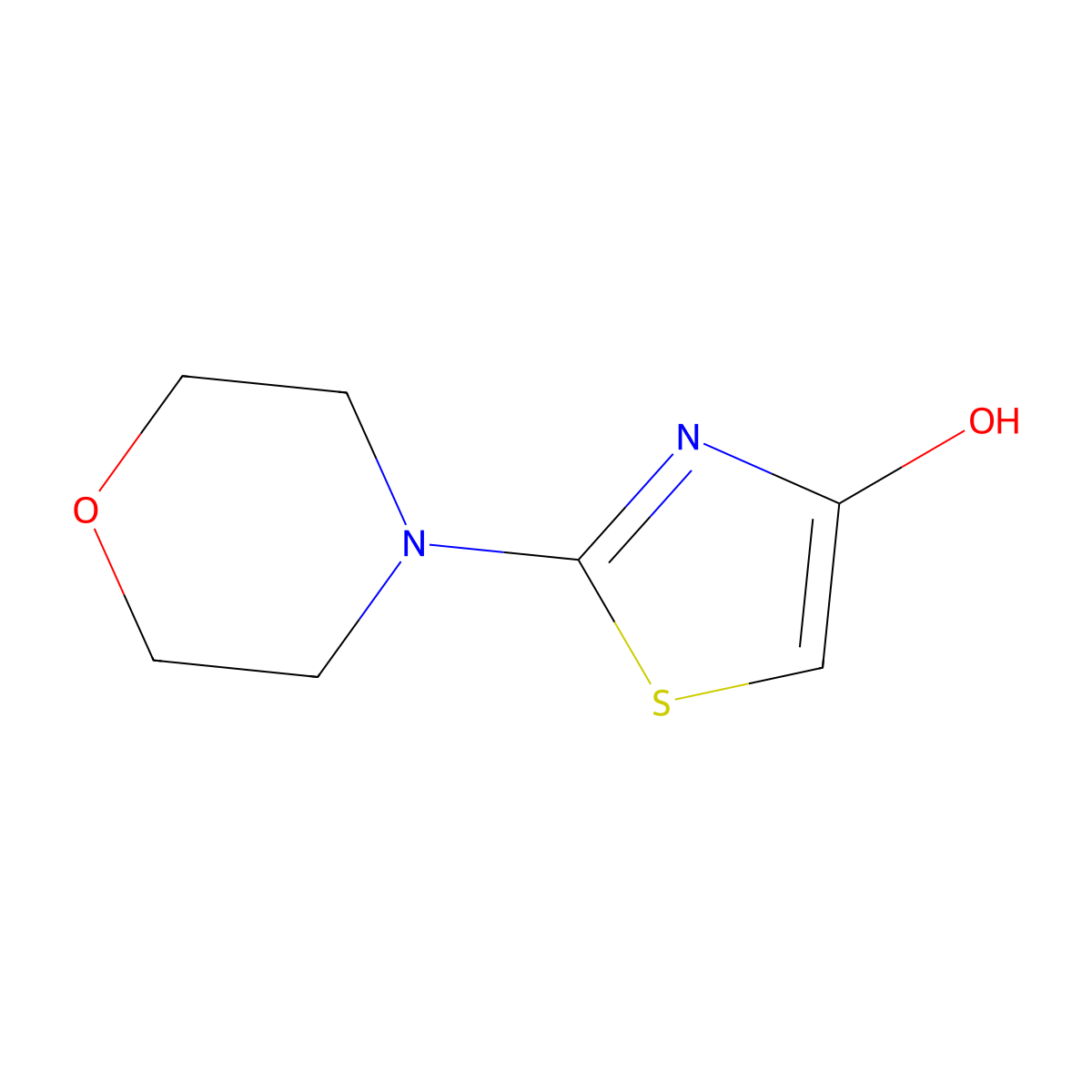 2-(4-Morpholinyl)-4-thiazolol molecular structure, CAS 19983-32-5