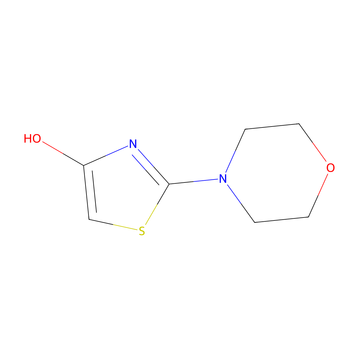 2-(4-Morpholinyl)-4-thiazolol molecular structure, CAS 19983-32-5