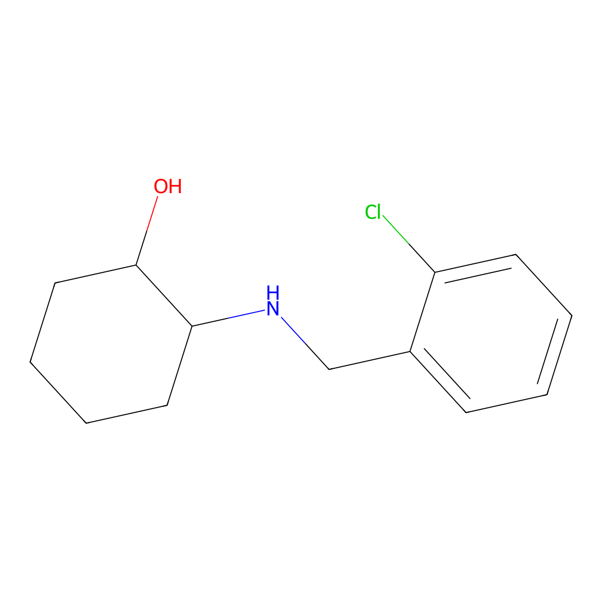 (1S,2S)-2-{[(2-chlorophenyl)methyl]amino}cyclohexan-1-ol molecular structure, CAS 1998542-45-2