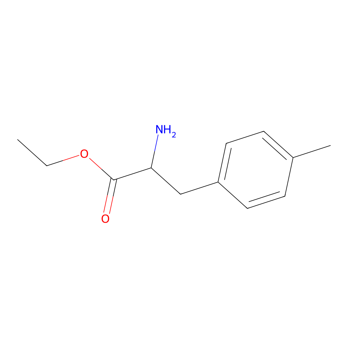 ethyl (2R)-2-amino-3-(4-methylphenyl)propanoate molecular structure, CAS 1998642-24-2