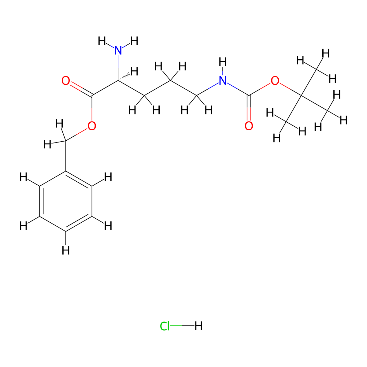H-Orn(Boc)-OBzl.HCl molecular structure, CAS 1998700-97-2