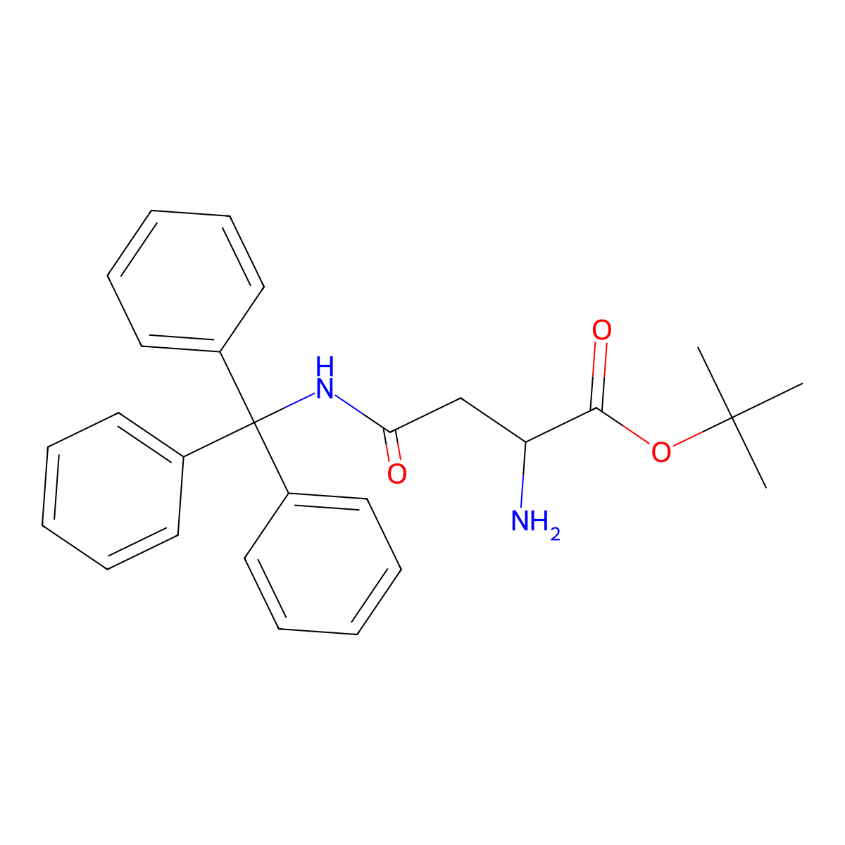H-Asn(Trt)-OtBu molecular structure, CAS 1998700-98-3