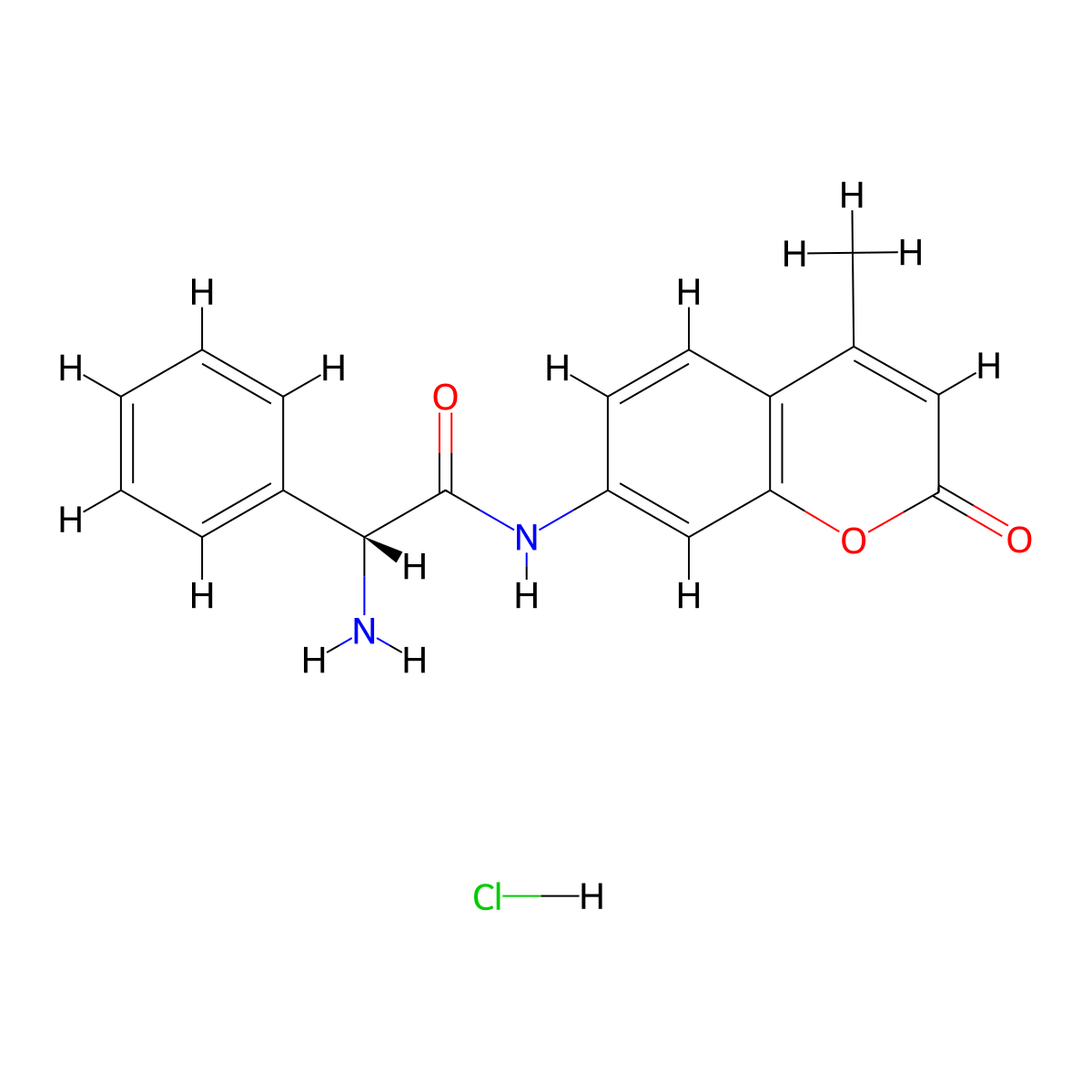 H-D-Phg-AMC.HCl molecular structure, CAS 1998701-04-4