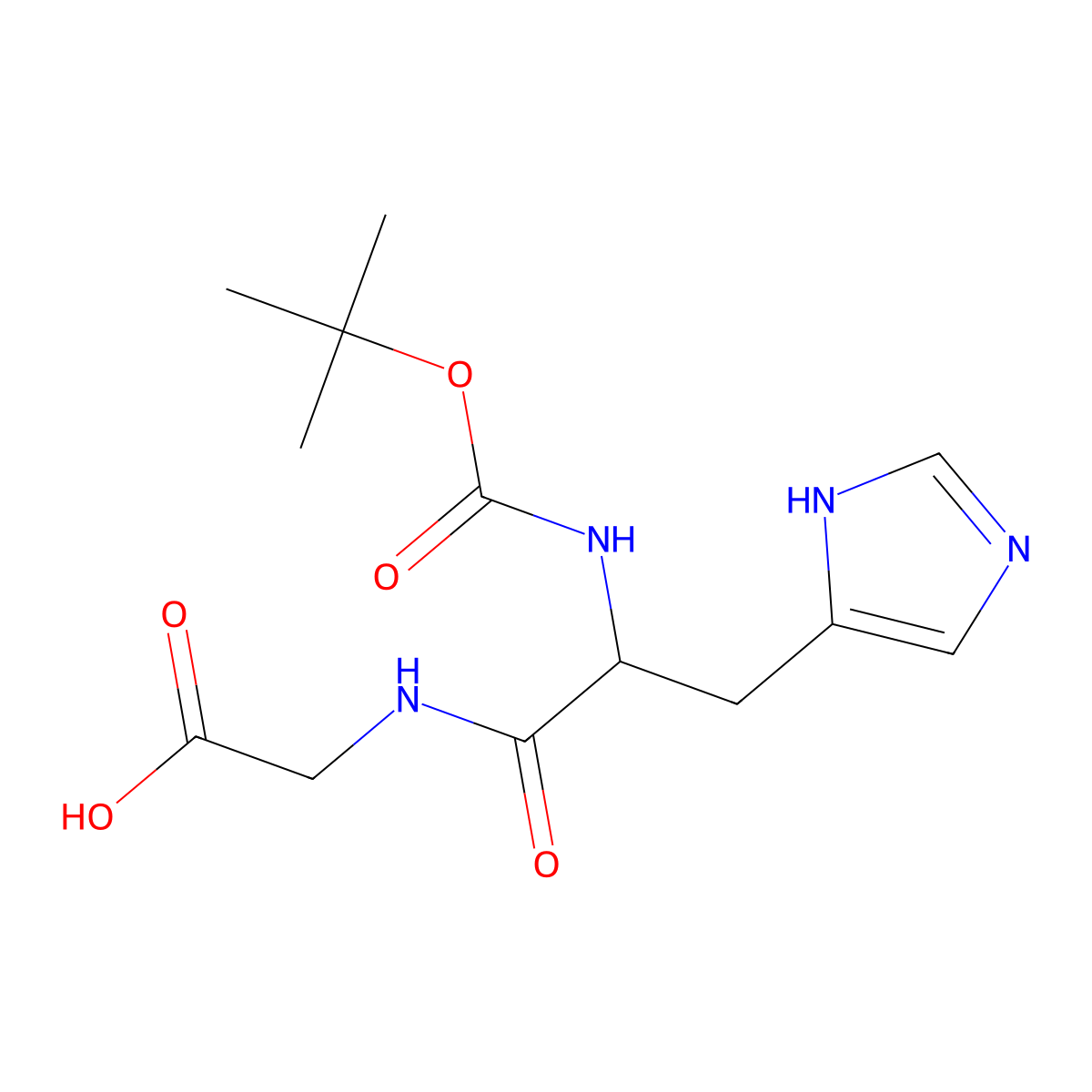 Boc-His-Gly-OH molecular structure, CAS 1998701-32-8