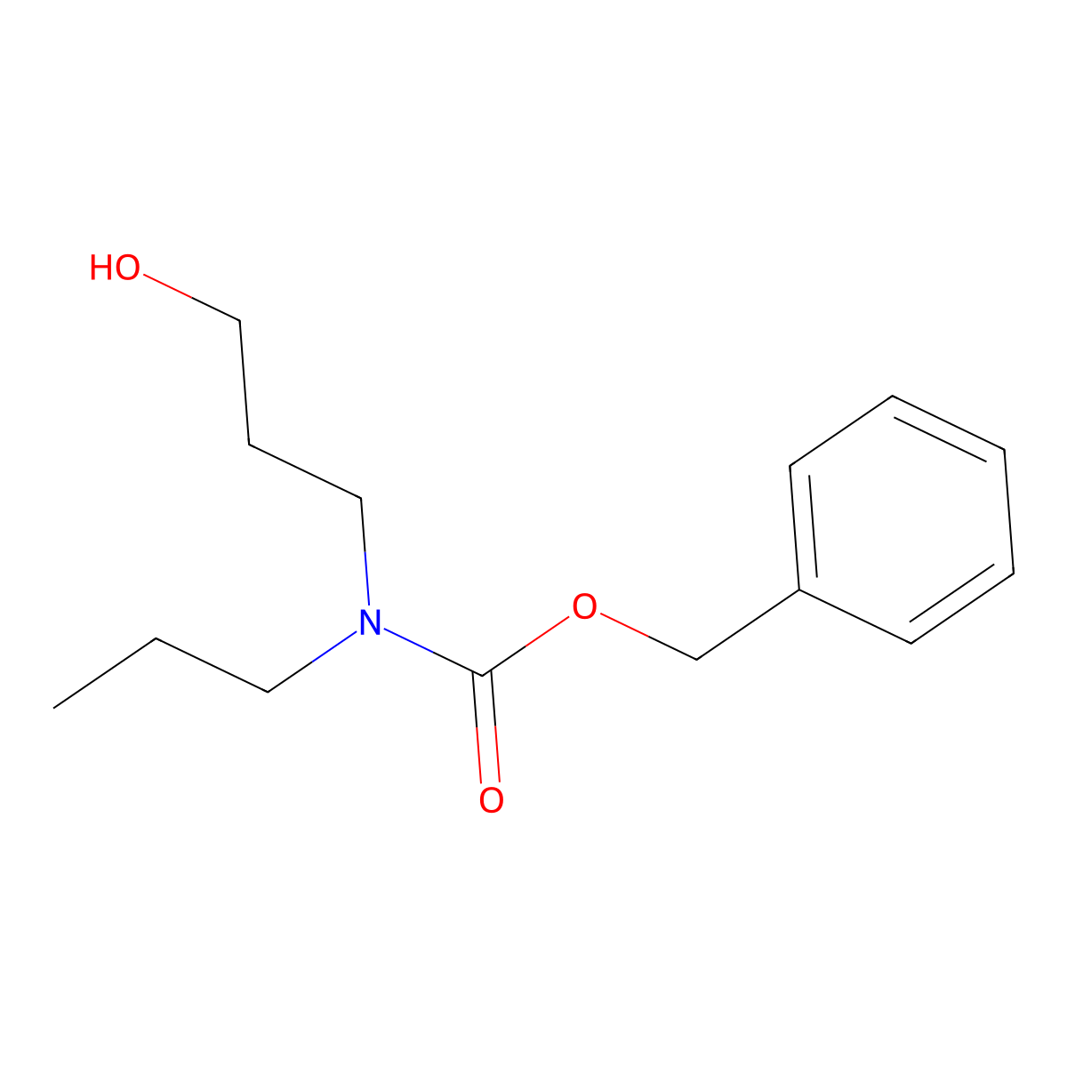 benzyl N-(3-hydroxypropyl)-N-propylcarbamate molecular structure, CAS 1998726-90-1