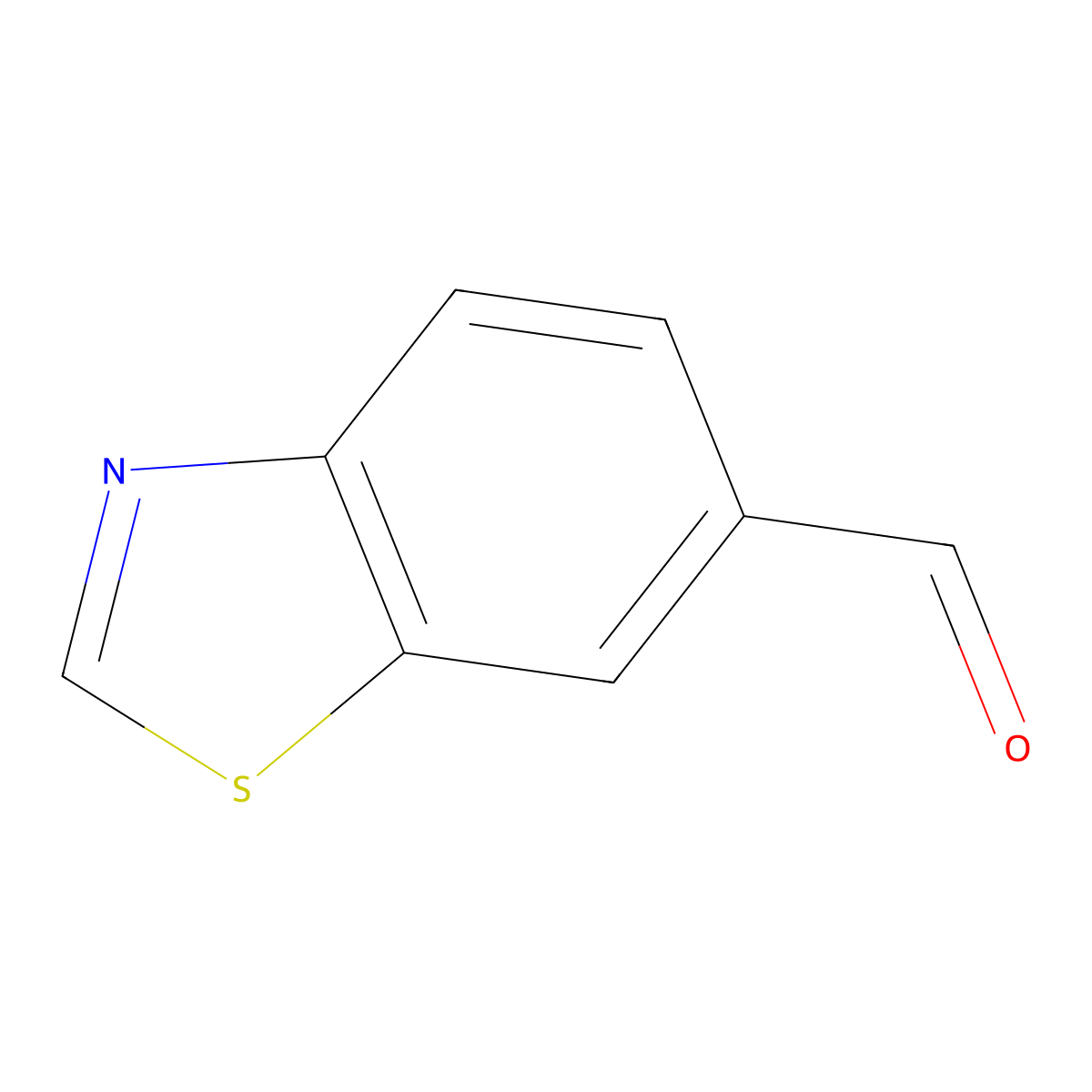 1,3-Benzothiazole-6-carbaldehyde molecular structure, CAS 19989-67-4