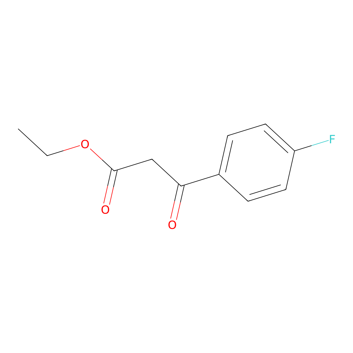 Ethyl 3-(4-Fluorophenyl)-3-Oxopropanoate molecular structure, CAS 1999-00-4
