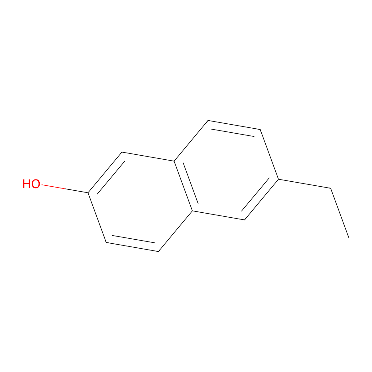 6-Ethyl-2-naphthalenol molecular structure, CAS 1999-64-0