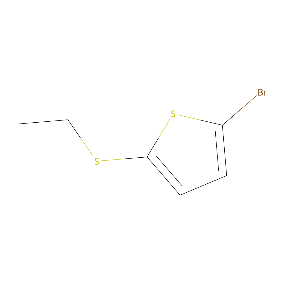 2-Bromo-5-(ethylthio)thiophene molecular structure, CAS 19991-60-7