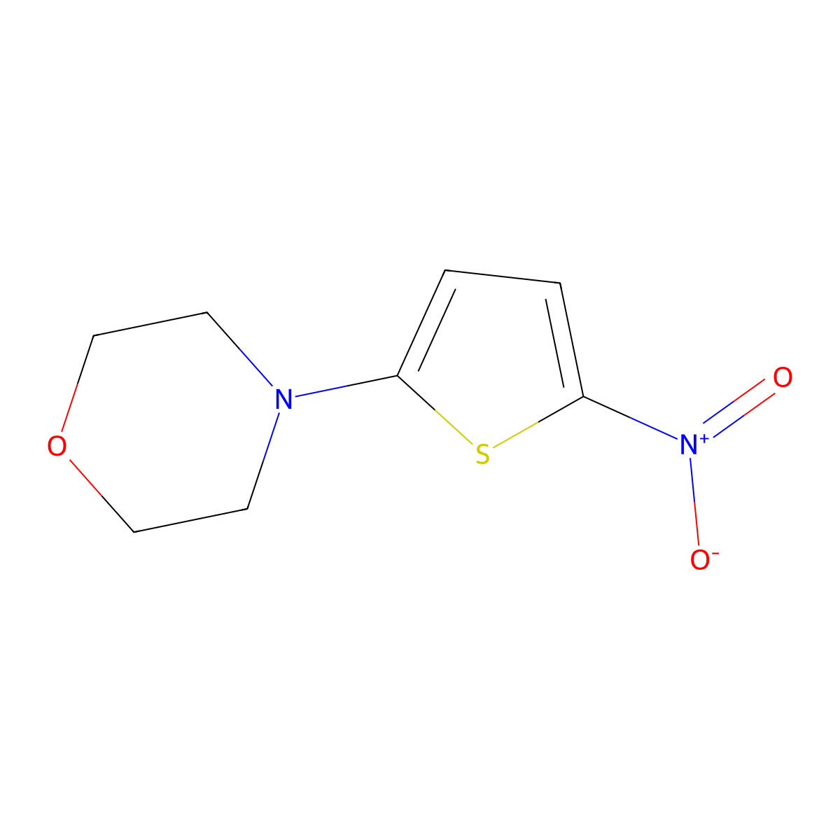 4-(5-Nitrothiophen-2-yl)morpholine molecular structure, CAS 19991-85-6