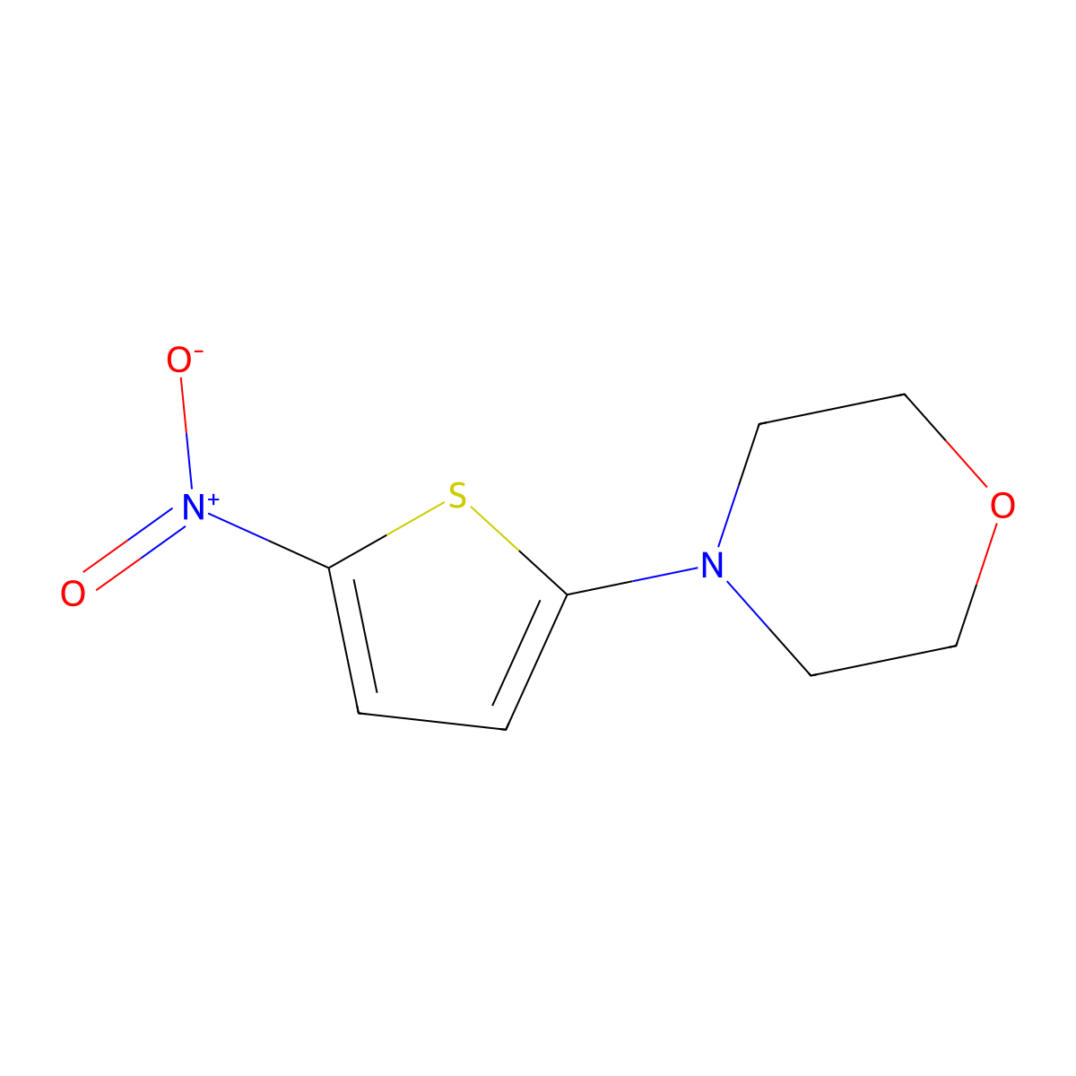 4-(5-Nitrothiophen-2-yl)morpholine molecular structure, CAS 19991-85-6