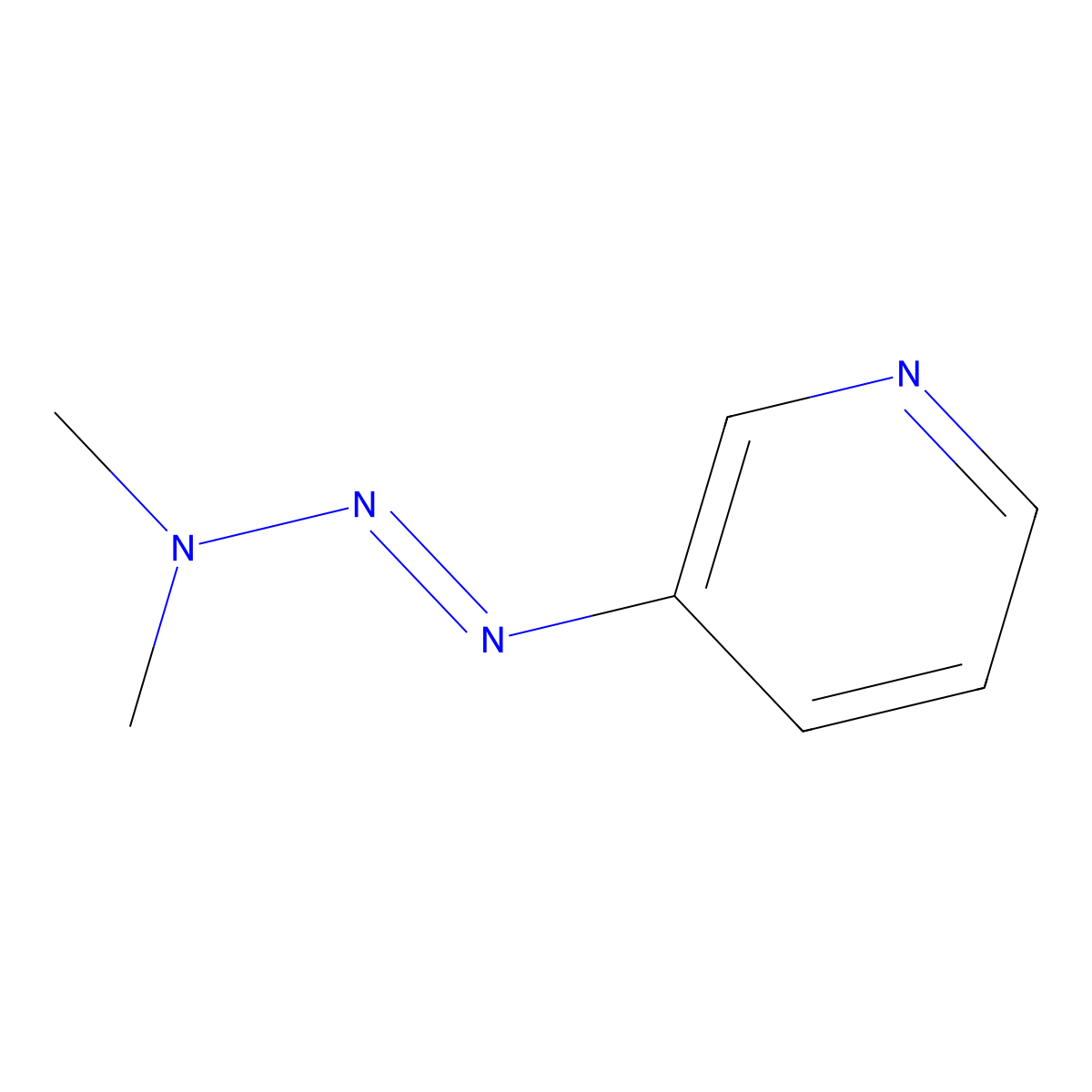 3-(3,3-Dimethyl-1-triazen-1-yl)pyridine molecular structure, CAS 19992-69-9