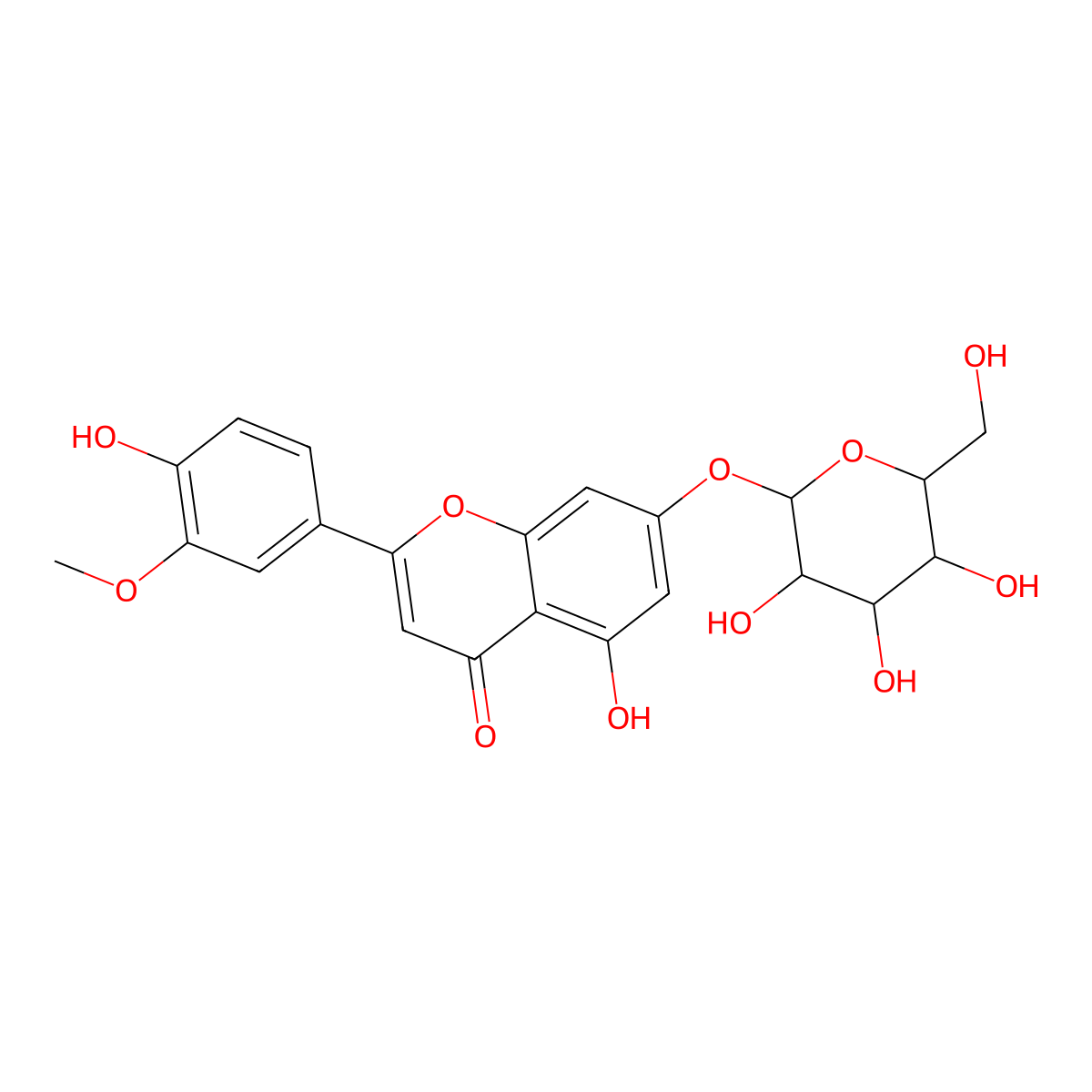 7-O-Beta-D-Glucopyranoside molecular structure, CAS 19993-32-9