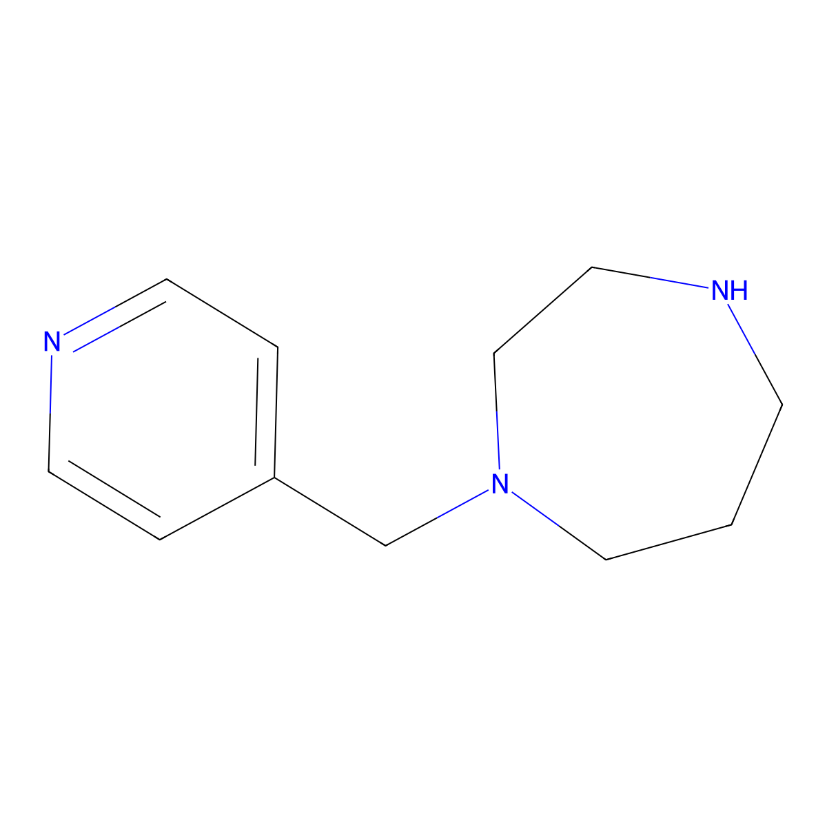 1-(Pyridin-4-ylmethyl)-1,4-diazepane molecular structure, CAS 199938-13-1