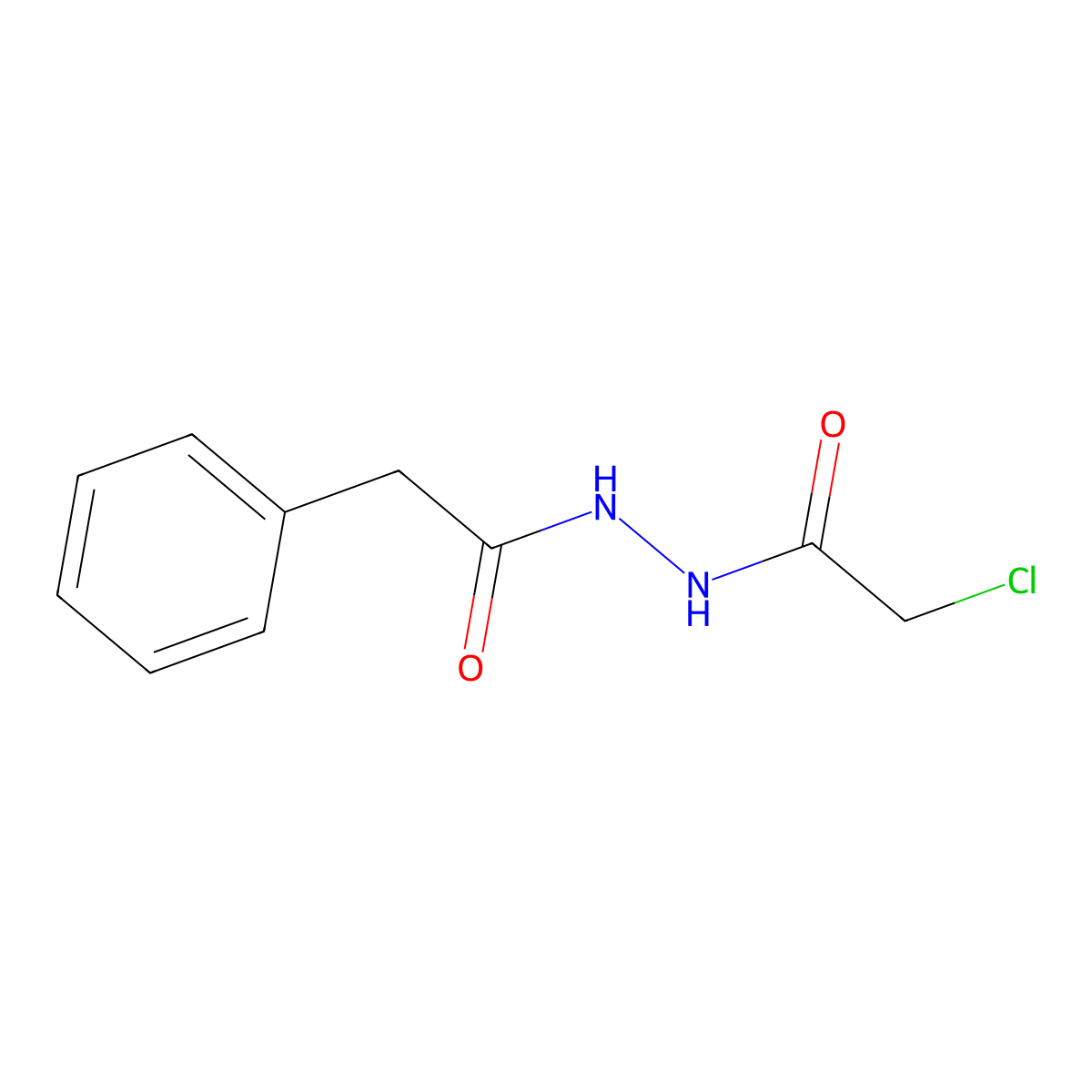 2-chloro-N'-(phenylacetyl)acetohydrazide molecular structure, CAS 199938-15-3
