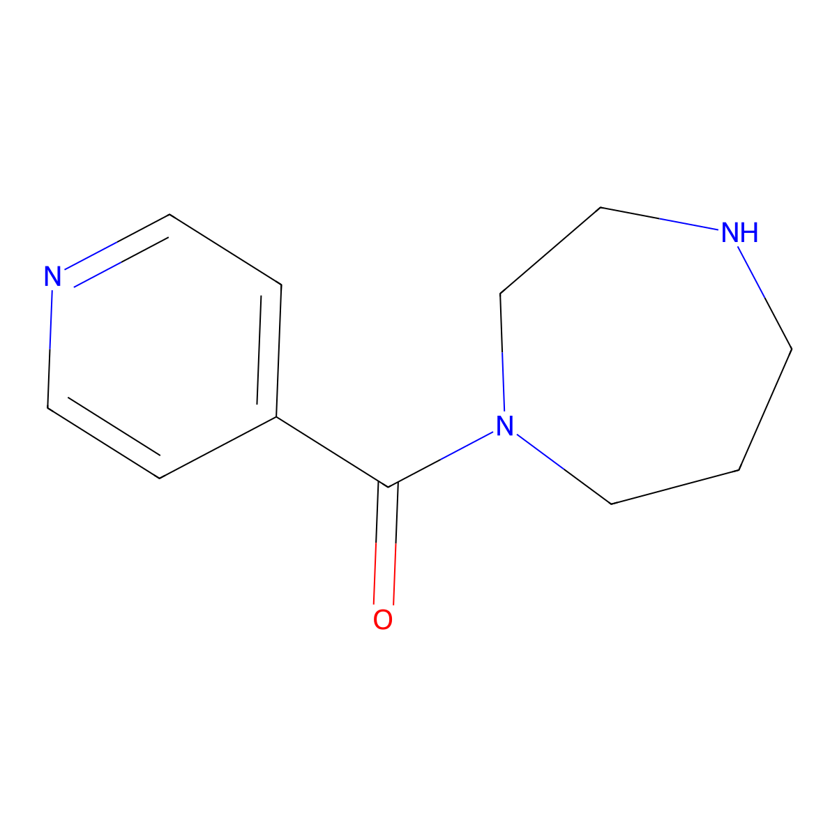 1-(Pyridine-4-carbonyl)-1,4-diazepane molecular structure, CAS 199938-61-9